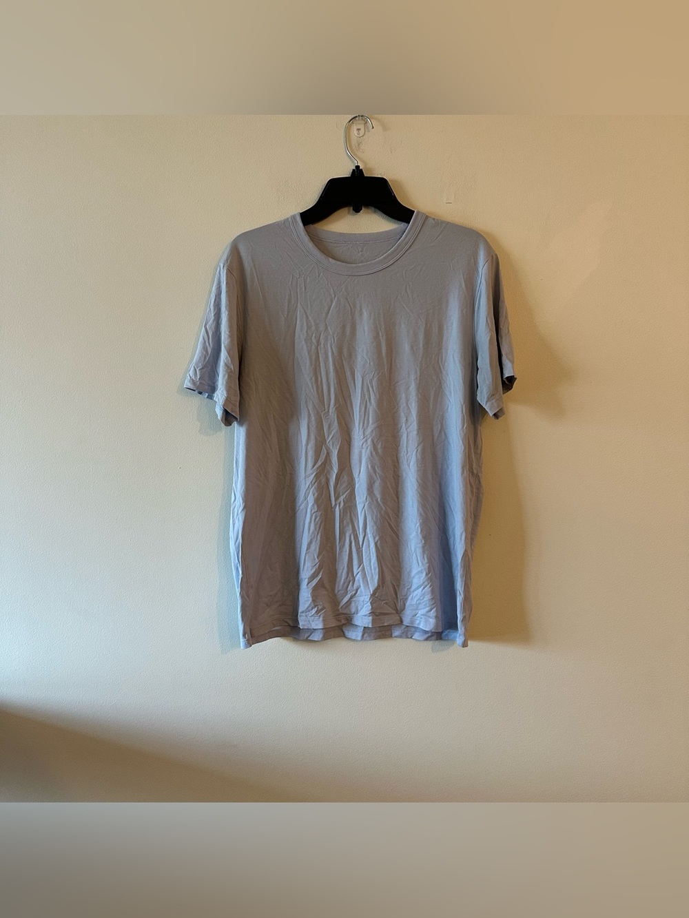 Lululemon Men’s Pima Cotton Periwinkle Pale Blue T Shirt Basic L/XL Fundamental